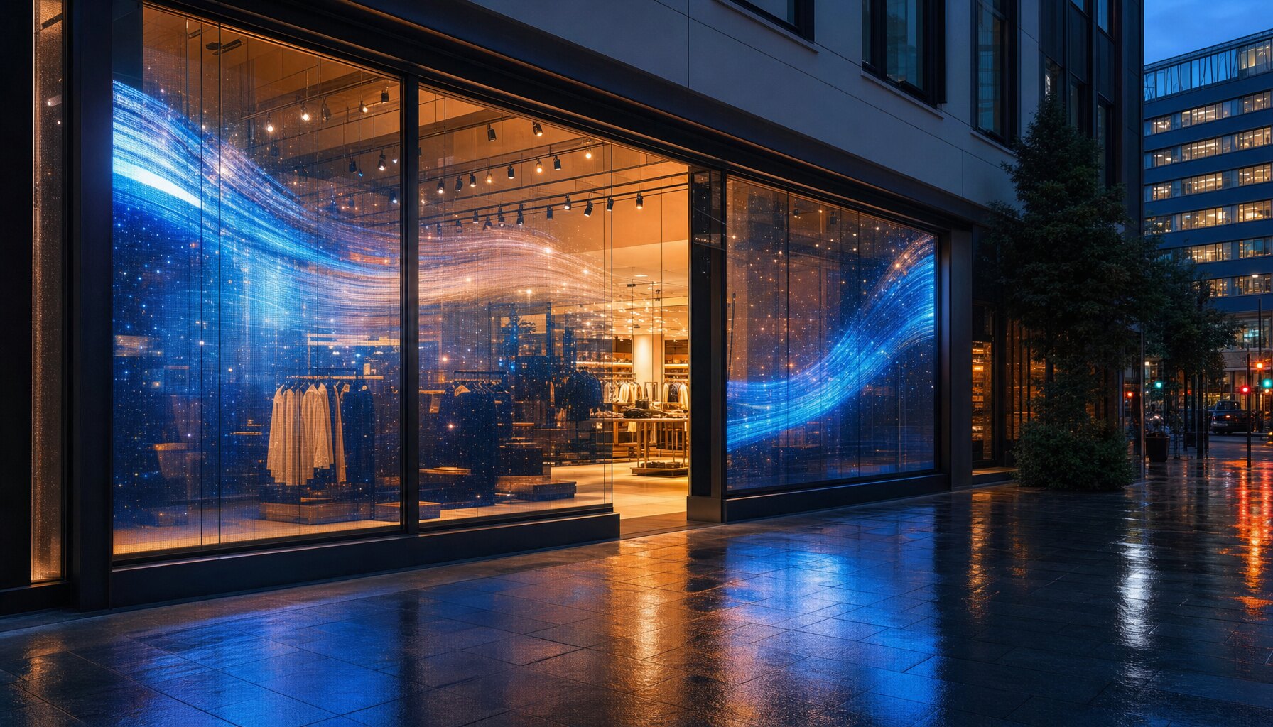 LED trasparente per vetrine: ledwall, pellicola LED e quando sceglierli